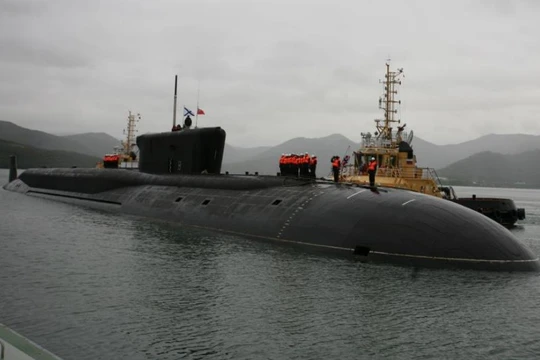 Tàu ngầm hạt nhân chiến lược lớp Borey Nga. Ảnh: Sputnik