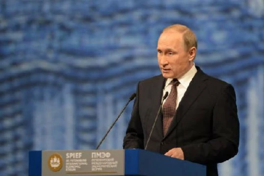 Tổng thống Nga Vladimir Putin. Ảnh: Tân Hoa xã/Cankao