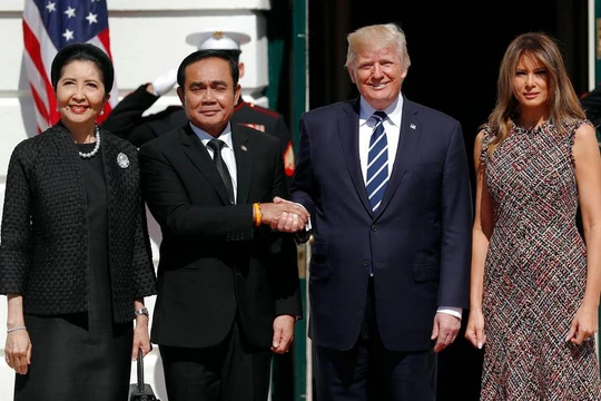 Thủ tướng Thái Lan Prayuth Chan-ocha thăm Mỹ. Ảnh: Khaosod English.