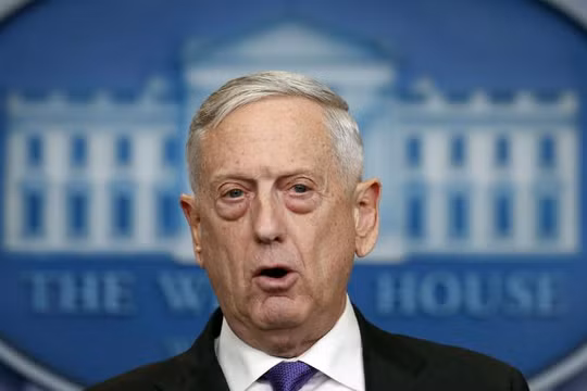 Bộ trưởng Quốc phòng Mỹ James Mattis. Ảnh: The Independent.