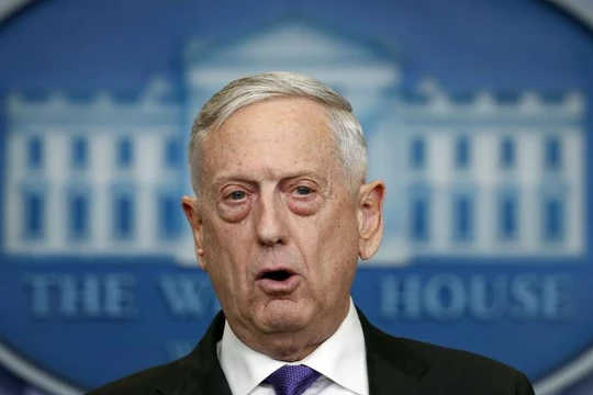 Bộ trưởng Quốc phòng Mỹ James Mattis. Ảnh: The Independent.