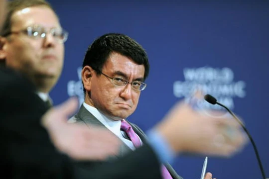 Ngoại trưởng Nhật Bản Taro Kono. Ảnh: Cankao.