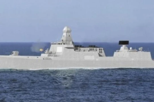 Tàu khu trục Type 055 tương lai của Trung Quốc. Ảnh: Sina