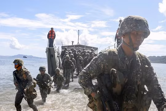 Binh sĩ tham gia cuộc tập trận Balikatan 2017 giữa Mỹ và Philippines