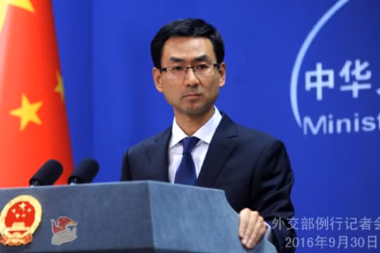 Cảnh Sảng, người phát ngôn Bộ Ngoại giao Trung Quốc. Ảnh: fmprc.gov.cn