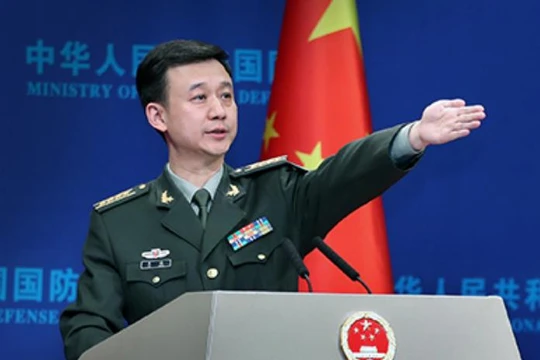 Đại tá Ngô Khiêm, phát ngôn viên Bộ Quốc phòng Trung Quốc. Ảnh: Chinanews