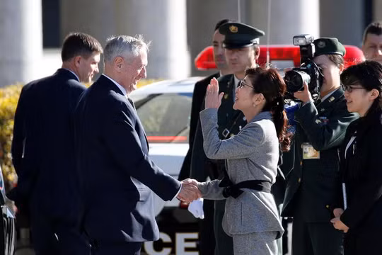 Ngày 4/2/2017, tại Tokyo, Bộ trưởng Quốc phòng Mỹ James Mattis và Bộ trưởng Quốc phòng Nhật Bản Tomomi Inada tiến hành hội đàm. Ảnh: The Japan Times.