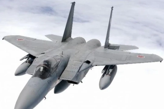 Máy bay chiến đấu F-15J của Lực lượng Phòng vệ Trên không Nhật Bản. Ảnh: Cankao.