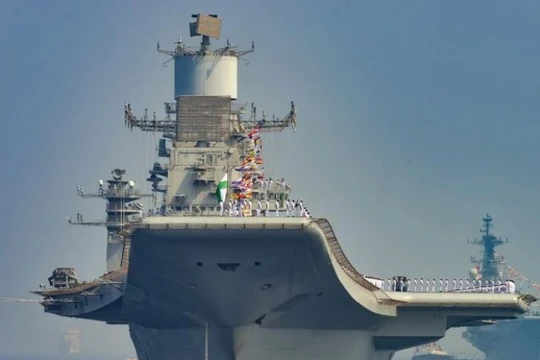 Tàu sân bay Ấn Độ. Ảnh: Cankao