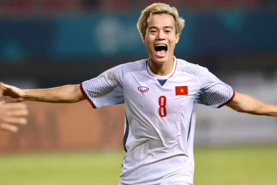 Bàn thắng của cầu thủ Văn Toàn đã đưa Olympic tiến vào vòng bán kết ASIAD 2018. 