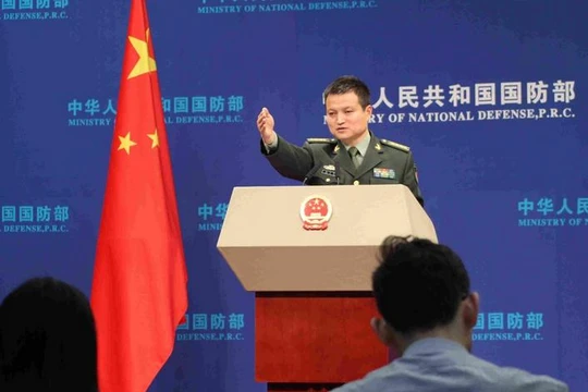 Người phát ngôn Bộ Quốc phòng Trung Quốc, Đại tá Dương Vũ Quân. Ảnh: Tân Hoa xã