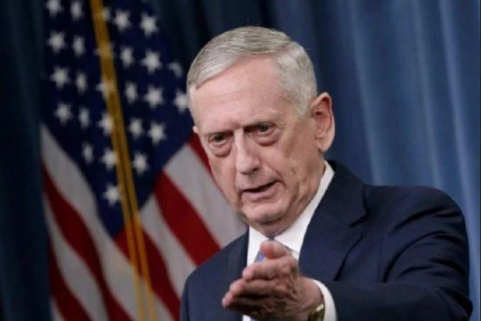 Ngày 19/1/2018, Bộ trưởng Quốc phòng Mỹ James Mattis công bố chiến lược quốc phòng mới. Ảnh: The Express Tribune.