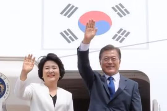 Từ ngày 28/6 đến ngày 2/7, Tổng thống Hàn Quốc tiến hành thăm chính thức Mỹ. Ảnh: QQ