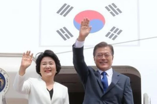 Từ ngày 28/6 đến ngày 2/7, Tổng thống Hàn Quốc tiến hành thăm chính thức Mỹ. Ảnh: QQ