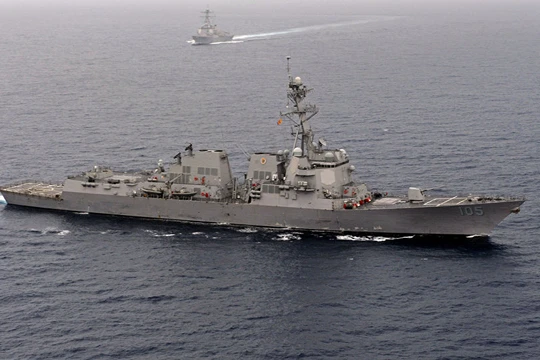 Chiến hạm Mỹ đã nhiều lần tuần tra ở Biển Đông khiến Trung Quốc tức giận