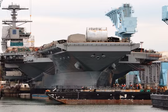 Tàu sân bay USS Gerald R. Ford CVN 78 Mỹ (ảnh tư liệu)