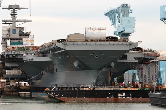 Tàu sân bay USS Gerald R. Ford CVN 78 Mỹ (ảnh tư liệu)