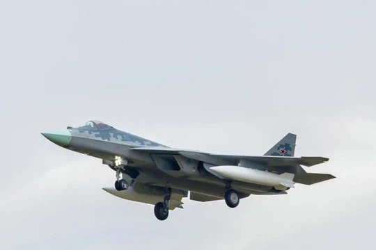 Máy bay chiến đấu tàng hình Su-57 Nga. ảnh: Sina.