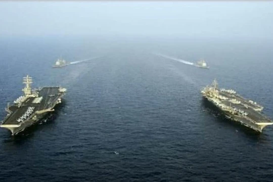 Tàu sân bay cỡ lớn luôn là mục tiêu theo đuổi của Nhật Bản. Ảnh: Sina.