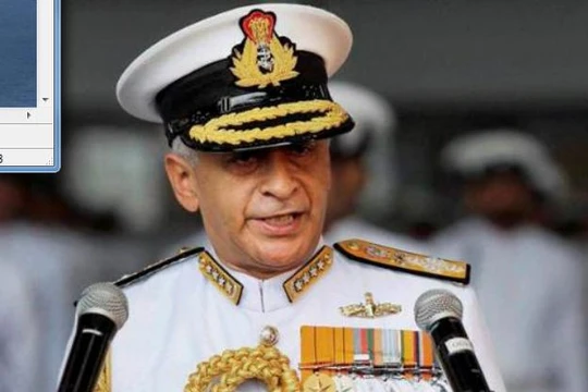 Tham mưu trưởng hải quân Ấn Độ, Đô đốc Sunil Lanba. Ảnh: India Today.