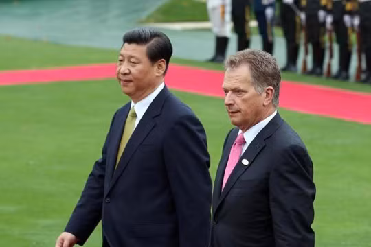Chủ tịch Trung Quốc Tập Cận Bình và Tổng thống Phần Lan Sauli Niinisto. Ảnh: gbtimes