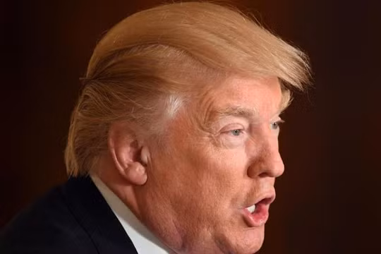 Ngày 12/4/2017, tại cuộc họp báo ở thủ đô Washington, Tổng thống Mỹ Donald Trump tuyên bố Chính phủ Mỹ không coi Trung Quốc là nước thao túng tỷ giá hối đoái. Ảnh: Tân Hoa xã/Cankao