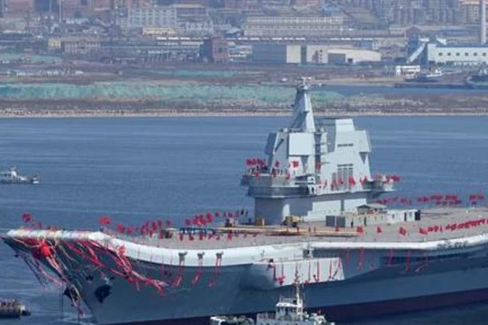 Tàu sân bay tự chế đầu tiên của Trung Quốc. Ảnh: Chinatimes.