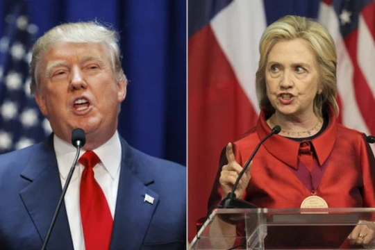 Hai ứng cử viên Tổng thống Mỹ Donald Trump và Hillary Clinton. Ảnh: CBS