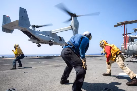 Máy bay vận tải hải quân CMV-22 Osprey. Ảnh: Defense
