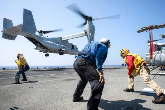 Máy bay vận tải hải quân CMV-22 Osprey. Ảnh: Defense