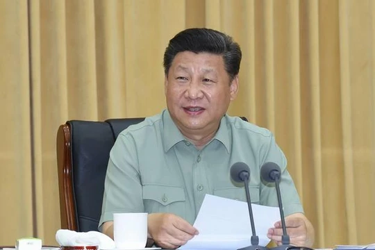 Chủ tịch Trung Quốc Tập Cận Bình sẽ tham gia lễ duyệt binh hôm nay. Ảnh: Tân Hoa xã