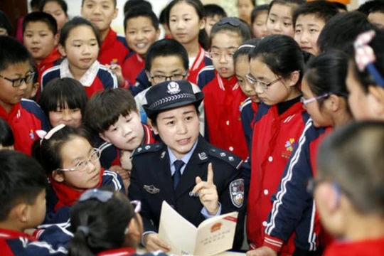 Một trong những hoạt động "Ngày giáo dục an ninh quốc gia toàn dân"