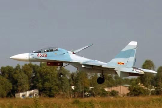 Máy bay chiến đấu đa dụng Su-30MK2V của không quân Việt Nam. Ảnh: Chinanews.