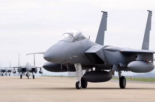 Máy bay chiến đấu F-15K Mỹ (ảnh tư liệu)