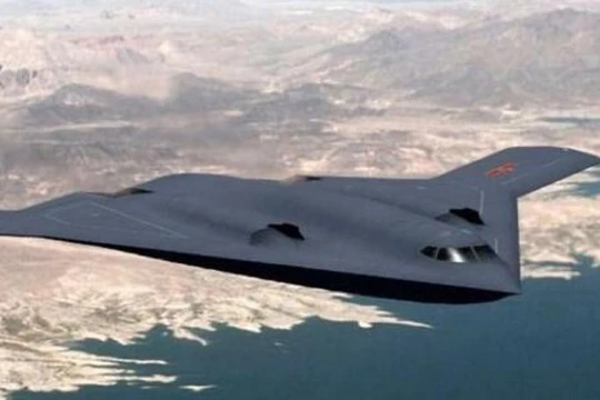 Máy bay ném bom chiến lược tương lai của Trung Quốc do cộng động mạng vẽ. Ảnh: Sohu