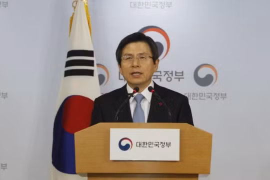 Quyền Tổng thống Hàn Quốc Hwang Kyo-ahn muốn đẩy nhanh triển khai hệ thống THAAD. Ảnh: Cankao