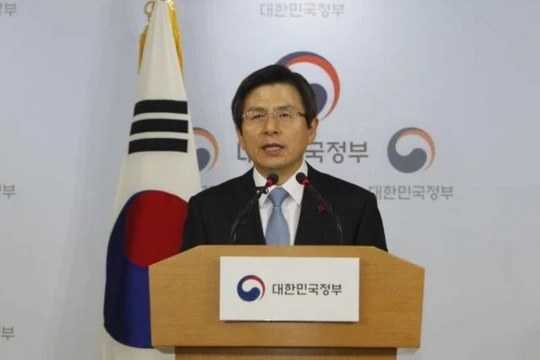 Quyền Tổng thống Hàn Quốc Hwang Kyo-ahn muốn đẩy nhanh triển khai hệ thống THAAD. Ảnh: Cankao