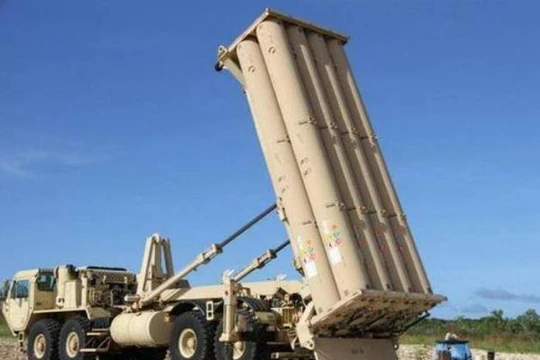 Hệ thống phòng thủ khu vực tầm cao đoạn cuối (THAAD) Mỹ. Ảnh: Sina