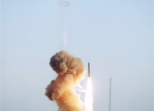 Mỹ phóng tên lửa xuyên lục địa Minuteman-3 (ảnh tư liệu)