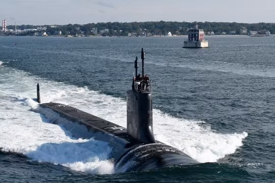 Tàu ngầm hạt nhân tấn công lớp Virginia Hải quân Mỹ. Ảnh: Naval Today.