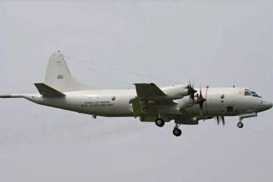 Máy bay tuần tra săn ngầm P-3C Mỹ. Ảnh: Sina.