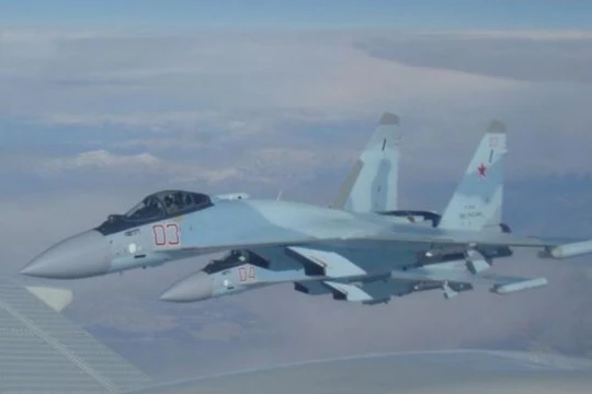Máy bay chiến đấu Su-35 Nga. Ảnh: Cankao.