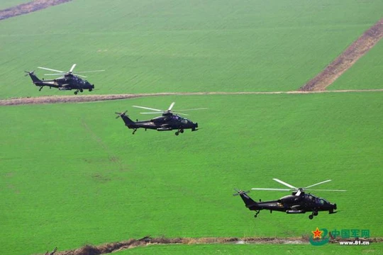 Máy bay trực thăng vũ trang Z-10 Trung Quốc. Ảnh: Cankao