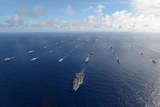 Cuộc tập trận Vành đai Thái Bình Dương-2016. Ảnh: Naval Today.