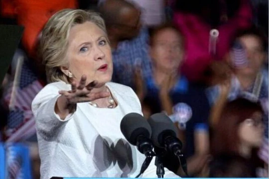 Bà Hillary Clinton, cựu Ngoại trưởng Mỹ, ứng cử viên Tổng thống của Đảng Dân chủ Mỹ. Ảnh: Sina