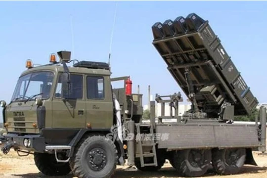 Hệ thống tên lửa phòng không SPYDER do Israel chế tạo. Ảnh: Sina.