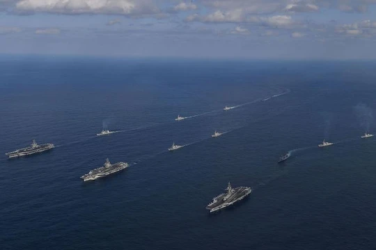 Ba cụm tấn công tàu sân bay Mỹ. Ảnh: Getty Images.