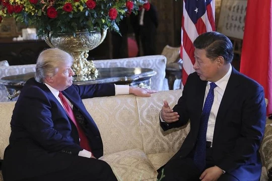 Tổng thống Mỹ Donald Trump và Chủ tịch Trung Quốc Tập Cận Bình. Ảnh: Tân Hoa xã.