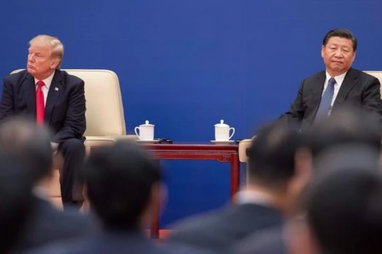 Tổng thống Mỹ Donald Trump và Chủ tịch Trung Quốc Tập Cận Bình. Ảnh: DW.