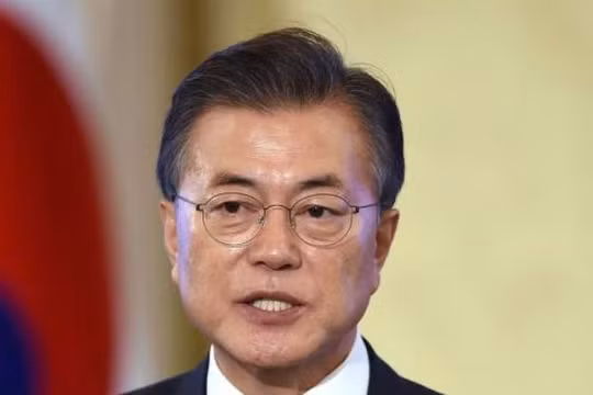 Tổng thống Hàn Quốc Moon Jae-in. Ảnh: The National.